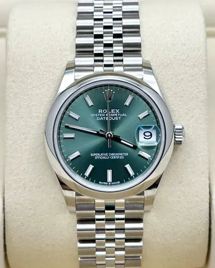 2026 Rolex Datejust 31MM Mint Green Dial Jubilee Bracelet (278240)