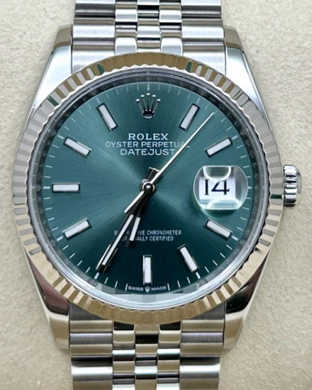 2023 Rolex Datejust 36MM Green Dial Jubilee Bracelet (126234)