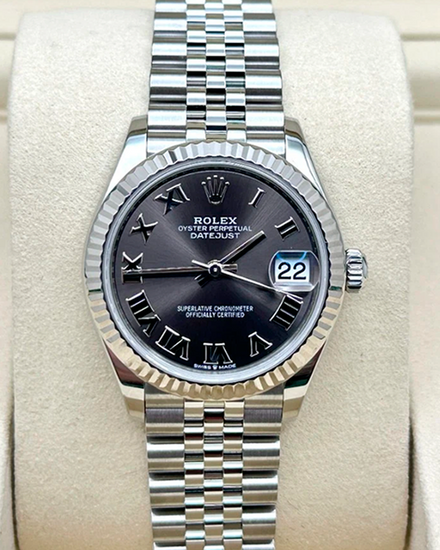 Rolex Datejust 31MM Grey Dial Super Jubilee Bracelet (278274)