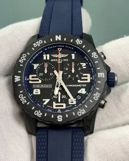 2026 Breitling Endurance Pro 44MM Quartz Black Dial Rubber Strap (X82310)