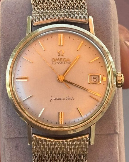 No Reserve - 1962 Omega Seamaster Vintage 34MM Silver Dial Aftermarket Steel Bracelet (14770 SC)