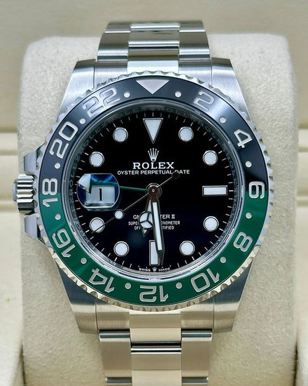 2023 Rolex GMT-Master II "Sprite" 40MM Black Dial Oyster Bracelet (126720VTNR)
