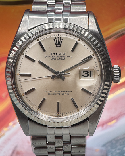 No Reserve - 1969 Rolex Datejust 36MM Champagne Dial Jubilee Bracelet (1601)