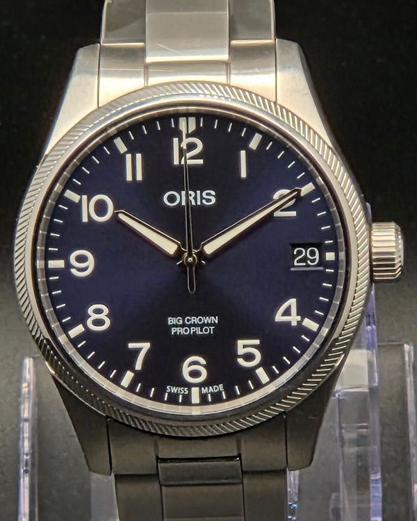 Oris Big Crown ProPilot Date 41MM Blue Dial Steel Bracelet (01 751 7697 4065)