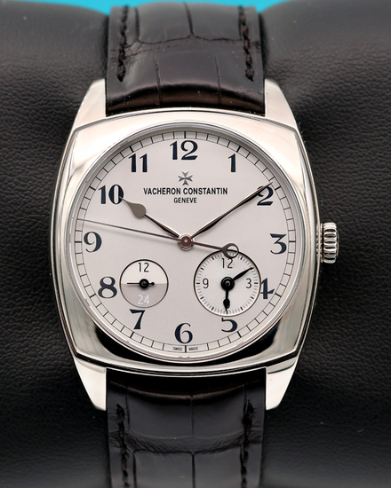 2017 Vacheron Constantin Harmony Dual Time 40MM White Dial Leather Strap (7810S/000G-B142)