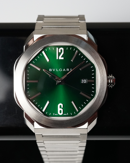 2022 Bvlgari Octo Roma 41MM Green Dial Steel Bracelet (102963)