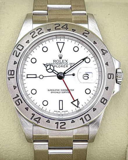 Rolex Explorer II "Polar" 40MM White Dial Oyster Bracelet (16570)
