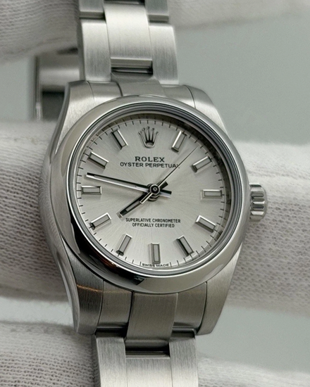 2021 Rolex Oyster Perpetual 26MM Silver Dial Oyster Bracelet (176200)
