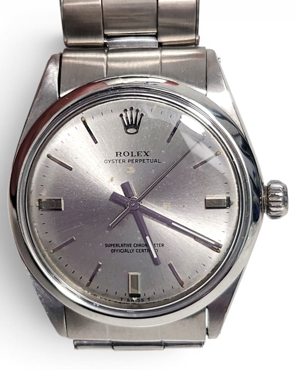 Rolex Oyster Perpetual 34MM Silver Dial Oyster Bracelet (1002)