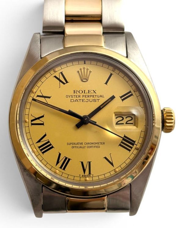 Rolex Datejust 36MM Champagne "Buckley" Dial Two-Tone Oyster Bracelet (16003)