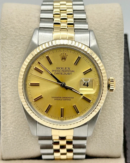 1983 Rolex Datejust 36MM Champagne Dial Two-Tone Jubilee Bracelet (16013)