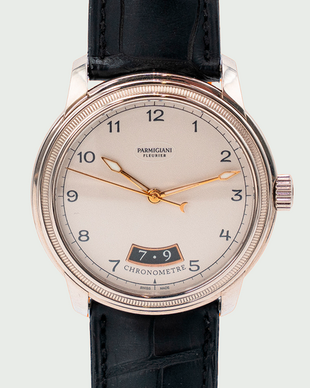 Parmigiani Fleurier Toric Qualite 40.8MM White Dial Leather Strap (PFC423)