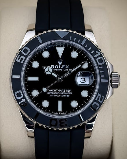 Rolex Yacht-Master 42MM Black Dial Oysterflex Strap (226659)