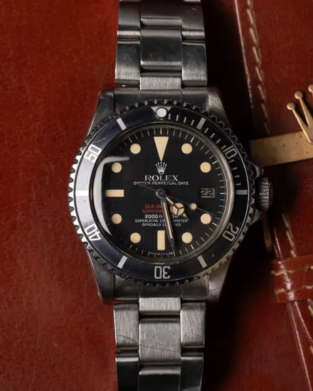 1978 Rolex Sea-Dweller "Double Red" 40MM Black Dial Oyster Bracelet (1665)