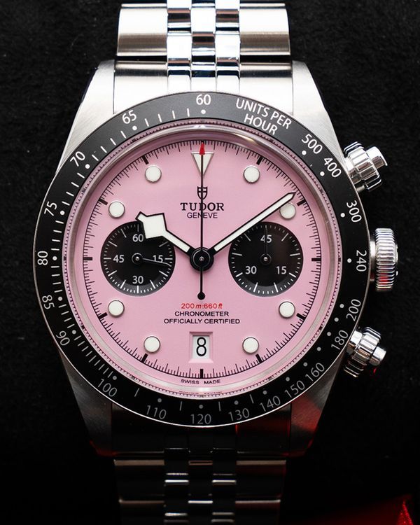 2025 Tudor Black Bay Chrono "Flamingo" 41MM Pink Dial Steel Bracelet (79360N)
