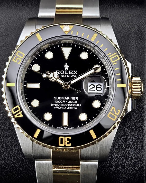 2023 Rolex Submariner Date 41MM Black Dial Two-Tone Oyster Bracelet (126613LN)