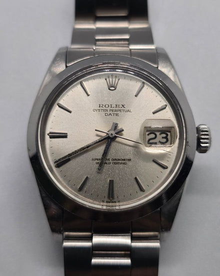 1966 Rolex Oyster Perpetual Date 34MM Silver Dial Oyster Bracelet (15000)