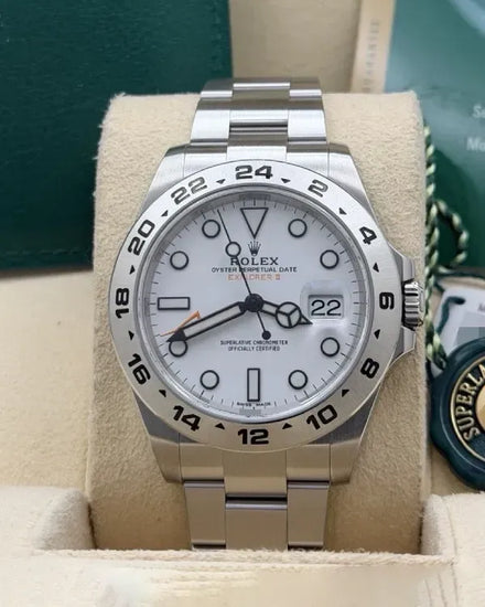 2019 Rolex Explorer II "Polar" 42MM White Dial Oyster Bracelet (216570)