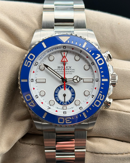 2026 Rolex Yacht-Master II 44MM White Dial Oyster Bracelet (126680)