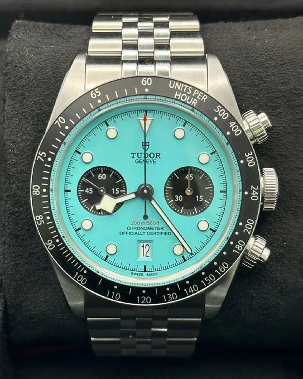 2026 Tudor Black Bay Chrono 41MM Blue "Flamingo" Dial Steel Bracelet (79360N)