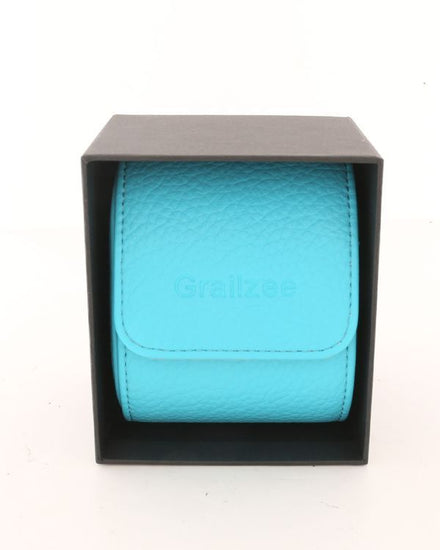No Reserve - Limited Edition 1/2 Grailzee Tiffany Blue Leather Watch Roll