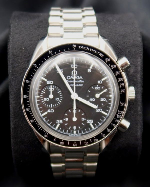 No Reserve - 1999 Omega Speedmaster Reduced 39MM Black Dial Steel Bracelet (3510.50.00)