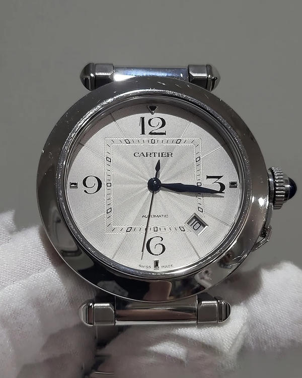 2024 Cartier Pasha De Cartier 41MM Silver Dial Steel Bracelet (WSPA0009)