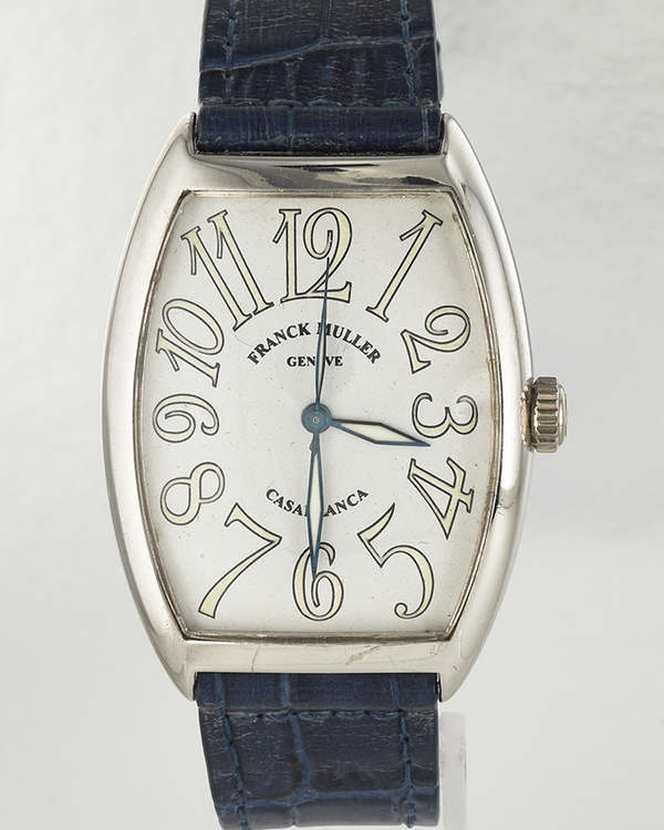 Franck Muller Casablanca 33MM White Dial Leather Strap (6850)