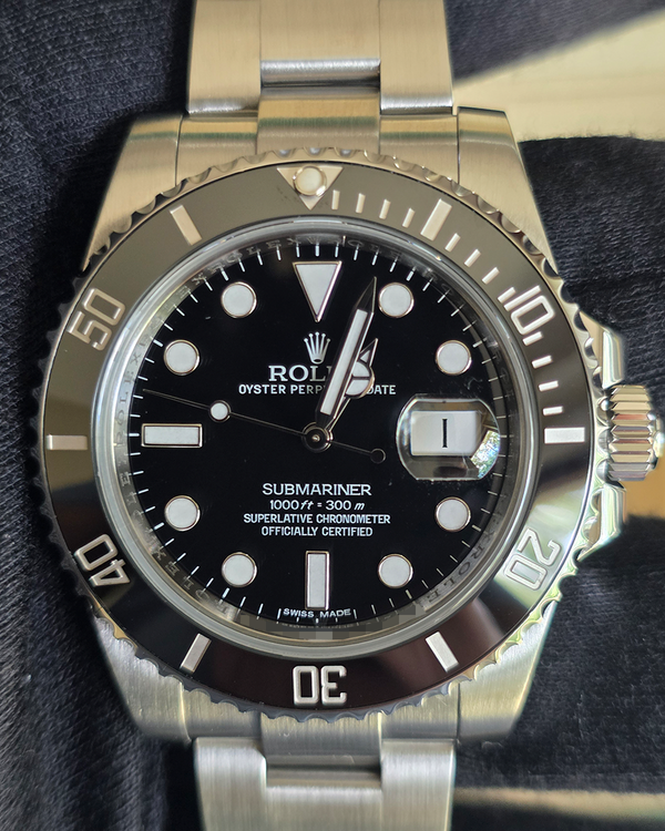 2014 Rolex Submariner Date 40MM Black Dial Oyster Bracelet (116610LN)
