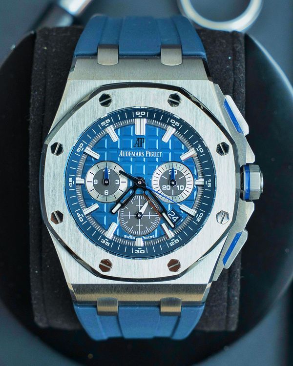 2021 Audemars Piguet Royal Oak Offshore 42MM Blue Dial Rubber Strap (26480TI.OO.A027CA.01)