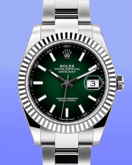 2026 Rolex Datejust 41MM Green "Ombré" Dial Oyster Bracelet (126334)