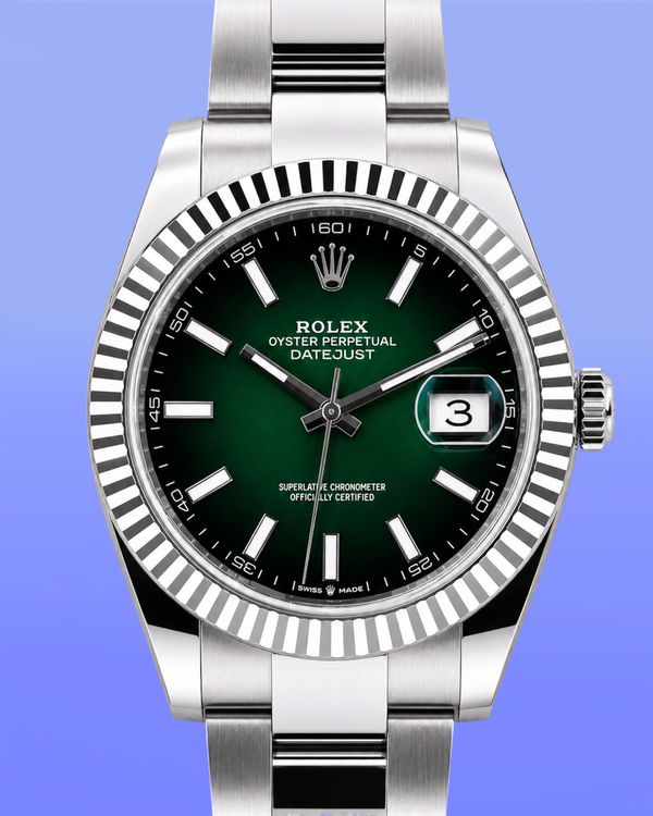 2026 Rolex Datejust 41MM Green "Ombré" Dial Oyster Bracelet (126334)