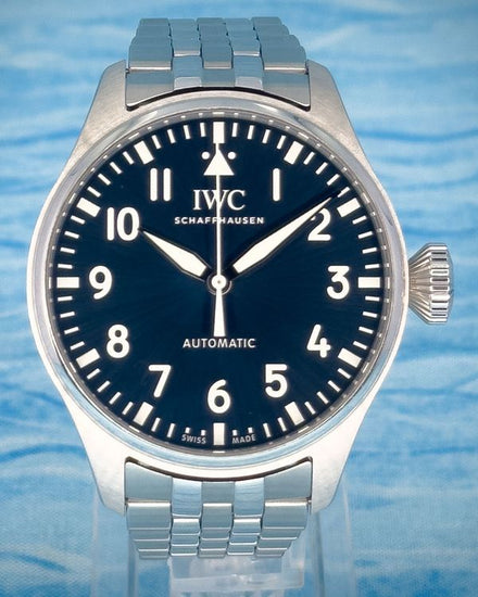2022 IWC Schaffhausen Pilot 43MM Blue Dial Steel Bracelet (IW329304)