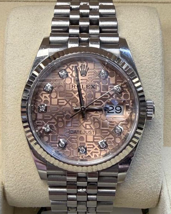 No Reserve - 2019 Rolex Datejust 36MM Pink "Jubilee" Dial Jubilee Bracelet (126234)