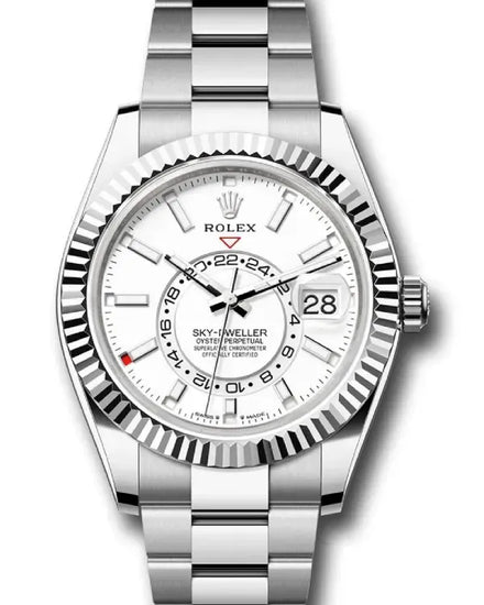 2025 Rolex Sky-Dweller 42MM White Dial Oyster Bracelet (336934)