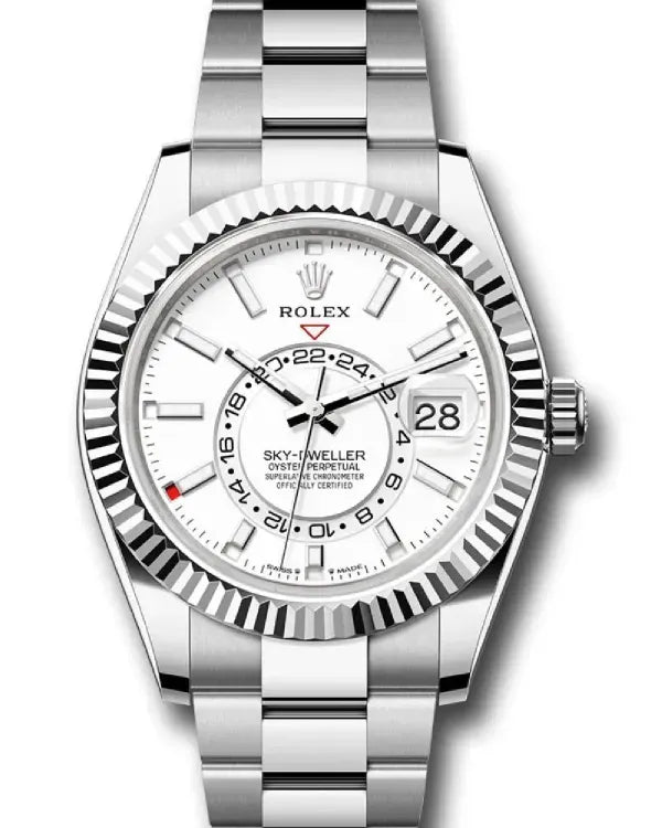 2025 Rolex Sky-Dweller 42MM White Dial Oyster Bracelet (336934)