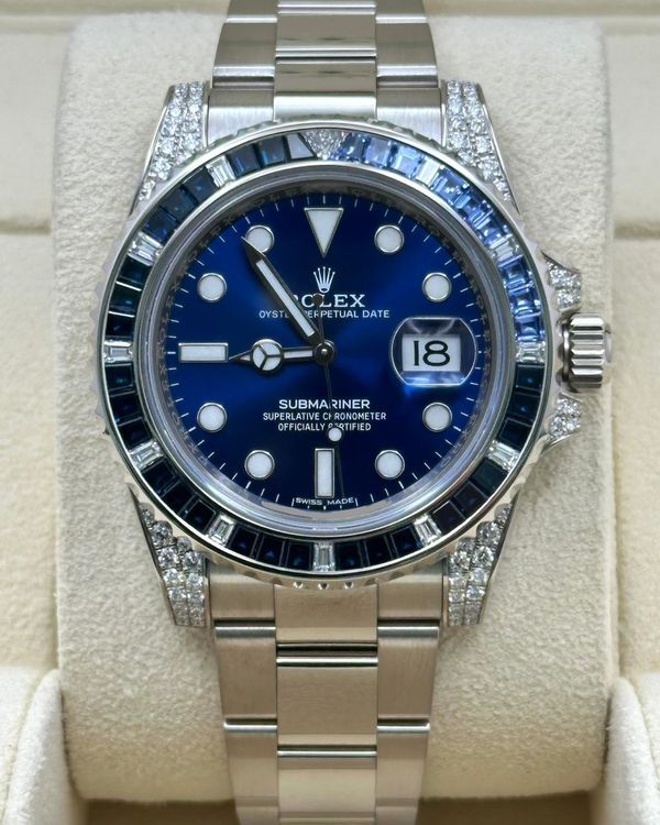 2021 Rolex Submariner Date 40MM Blue Dial White Gold Oyster Bracelet (116659SABR)