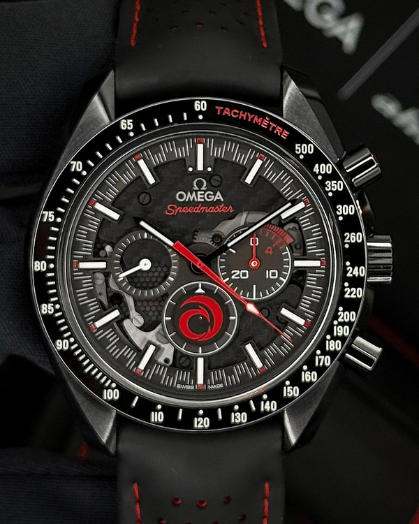 2019 Omega Speedmaster Dark Side of the Moon "Team Alinghi" 44.25MM Skeleton Dial Rubber Strap (311.92.44.30.01.002)