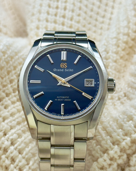 2022 Grand Seiko Heritage "Shūbun" 40MM Blue Dial Steel Bracelet (SBGH273G)