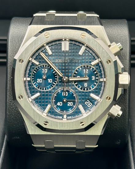 Audemars Piguet Royal Oak Chronograph "50th Anniversary" 41MM Blue Dial Steel Bracelet (26240ST.OO.1320ST.01)