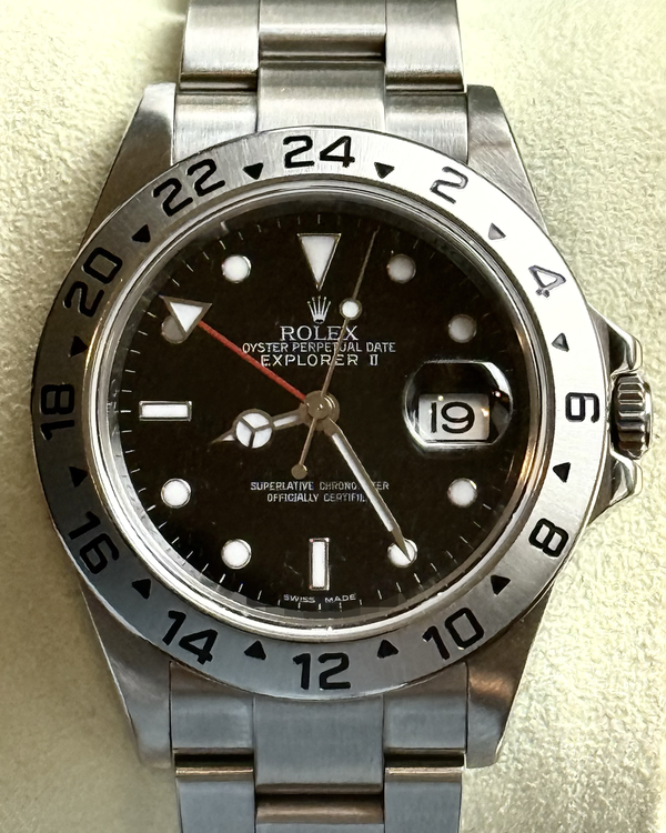 2013 Rolex Explorer II 40MM Black Dial Oyster Bracelet (16570)