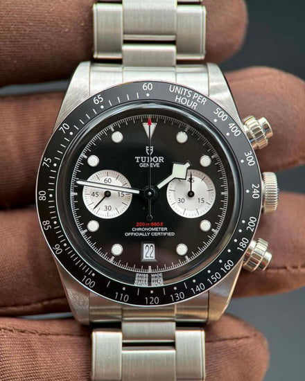 Tudor Black Bay Chrono “Reverse Panda” 41MM Black Dial Steel Bracelet (79360N)