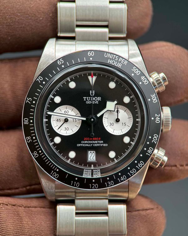 Tudor Black Bay Chrono “Reverse Panda” 41MM Black Dial Steel Bracelet (79360N)