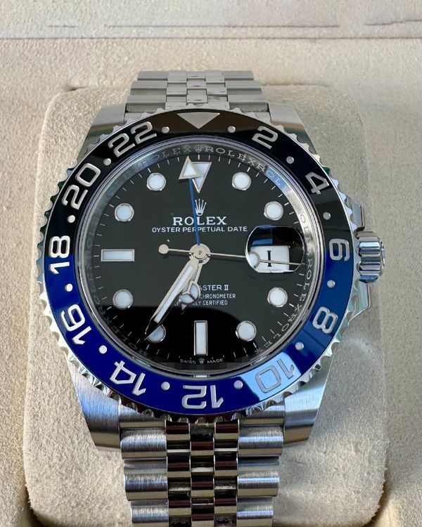 2025  Rolex GMT-Master II "Batgirl" 40MM Black Dial Jubilee Bracelet (126710BLNR)