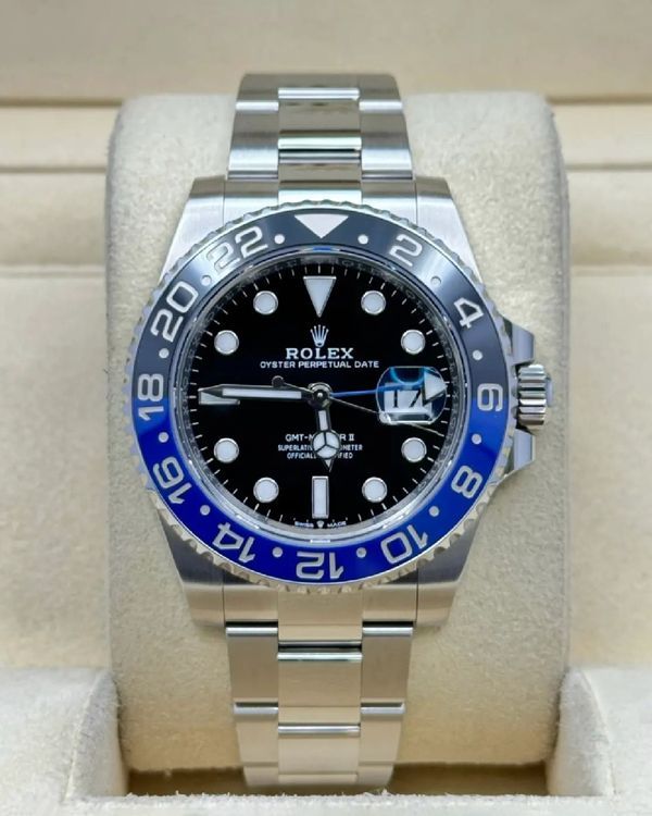 2024 Rolex GMT-Master II "Batman" 40MM Black Dial Oyster Bracelet (126710BLNR)