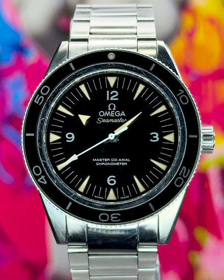 No Reserve - 2014 Omega Seamaster 300 41MM Black Dial Steel Bracelet (233.30.41.21.01.001)