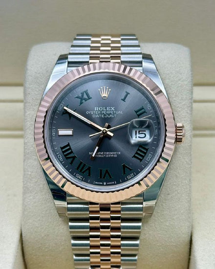 2025 Rolex Datejust "Wimbledon" 41MM Slate Dial Two-Tone Jubilee Bracelet (126331)