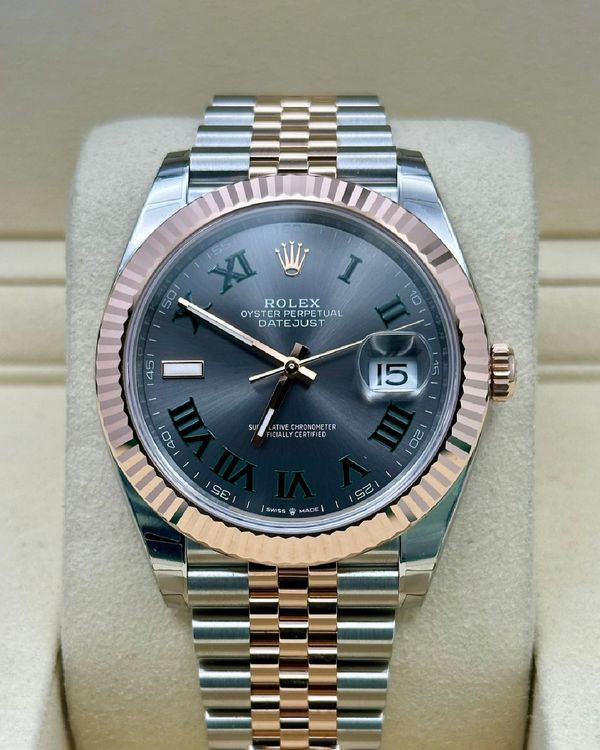 2025 Rolex Datejust "Wimbledon" 41MM Slate Dial Two-Tone Jubilee Bracelet (126331)