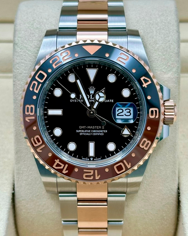2024 Rolex GMT-Master II "Rootbeer" 40MM Black Dial Two-Tone Oyster Bracelet (126711CHNR)