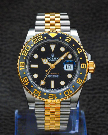 2024 Rolex GMT-Master II "Bumblebee" 40MM Black Dial Two-Tone Jubilee Bracelet (126713GRNR)